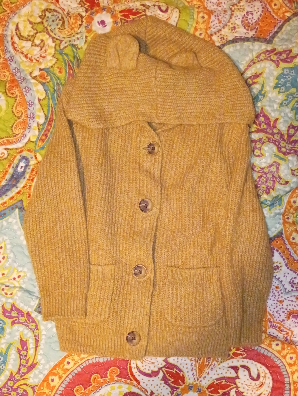 Old Navy Hooded Button-Front Kids Cardigan